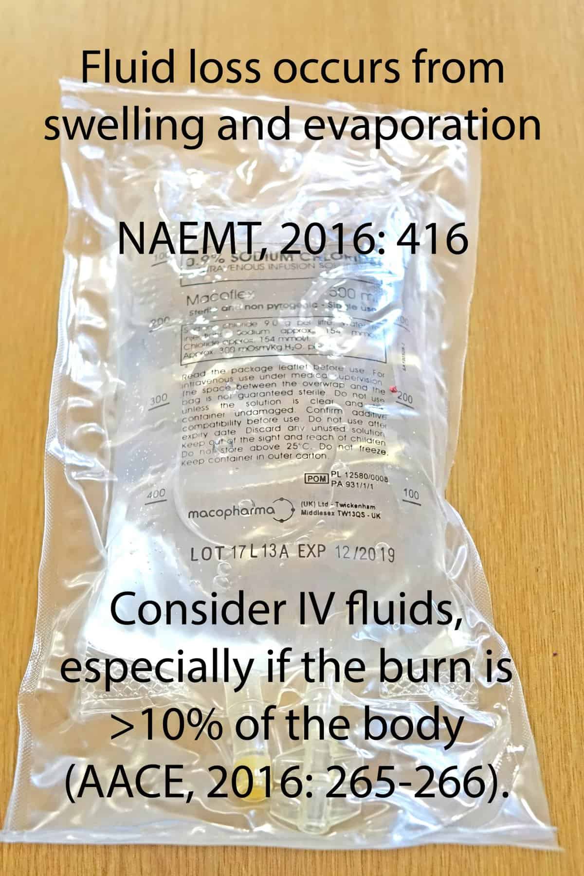 When Treating Burns, Consider IV Fluid Article 999